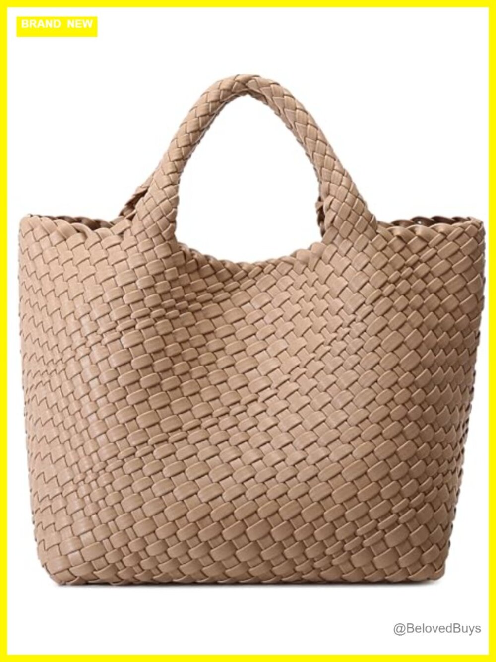 Vegan Leather Woven Shoulder Bag Tote Satchel with Clutch